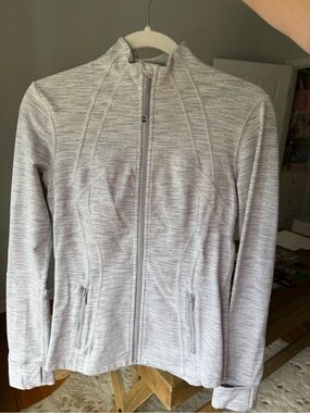 lululemon athletica Heathered Light Gray Full-Zip Define Jacket